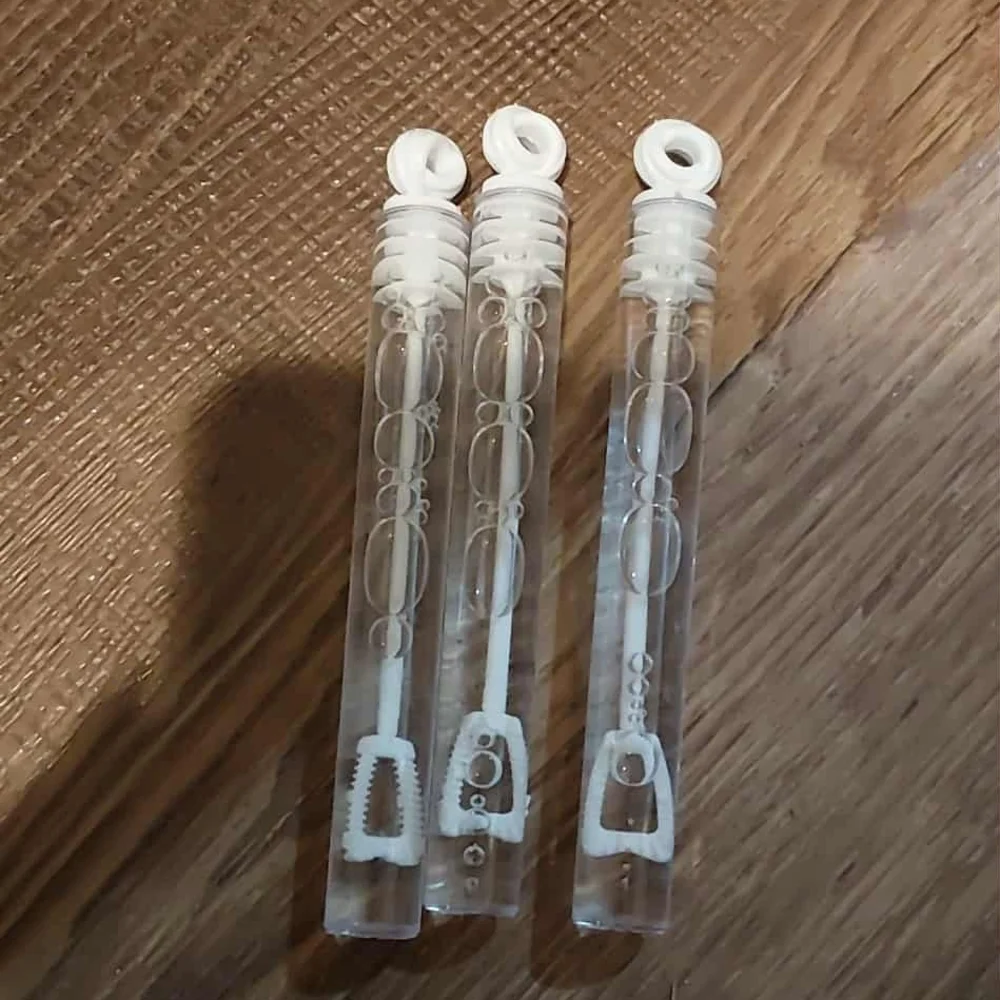Clear and White Bubble Wands